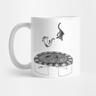 Otters on a Trampoline Mug